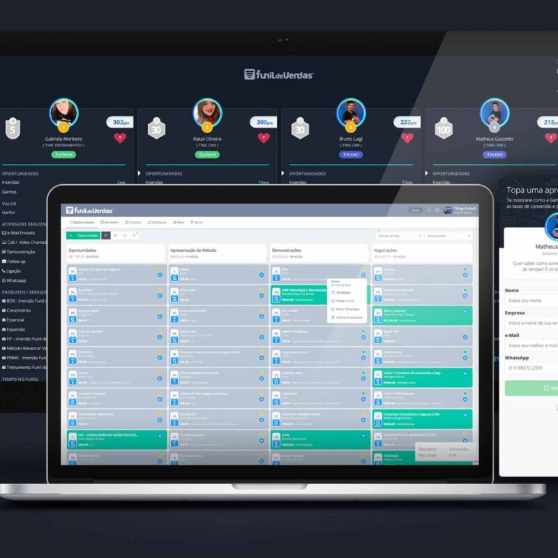 Funil de Vendas CRM Gamification